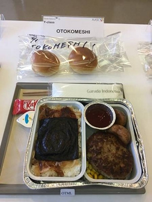 　ガルーダインドネシア航空　エコノミークラス機内食（男メシ）