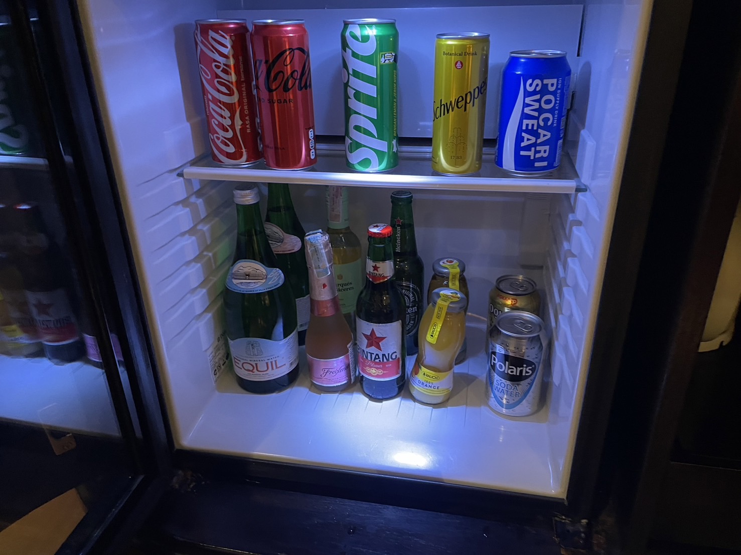 ミニバー(有料)